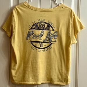 Women’s Cropped Scoop Neck T-Shirt - L